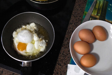 cooked eggs dish for brekfast