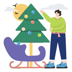 Christmas Adventure  PNG file on transparent background