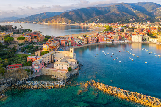 Sestri Levante town in Liguria, Italy