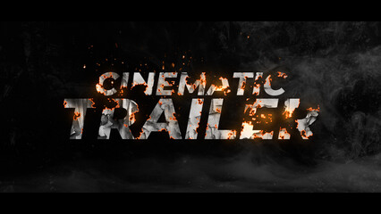 Cinematic Fire Logo Animation