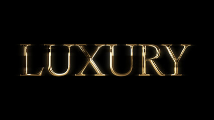 Luxury Gold Title