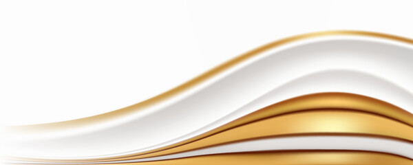 gold wave curve, golden wave corner shape for element, stripes ribbon golden graphic, striped gold. eps 10