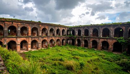 Obraz premium Ancient Fort Ruins Architecture