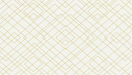 Elegant Geometric Gold Line Pattern on White Background