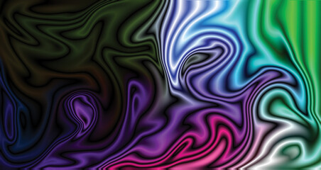 Colorful geometric abstract vector background with wavy lines and retro pattern design