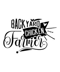 backyard chicken farmer svg
