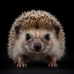 hedgehog on white background