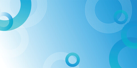 Abstract banner background. Simple blue circle shape design. Suit for brochure, business, poster, cover, flyer, booklet, website, corporate. Vector illustration.victor