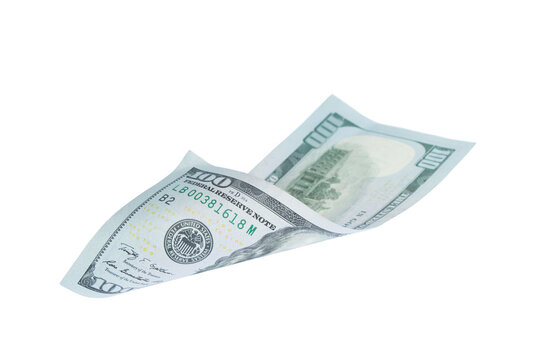 dollars, banknotes on white background. Top view. black friday, sale - Powered by Adobe