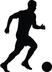 Soccer player silhouette