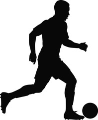 Soccer player silhouette
