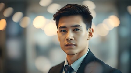 portrait of a handsome young man