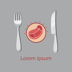 vector illustration of a restaurant menu design