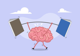 Brain Weightlifting with Books—Knowledge and Learning Concept
