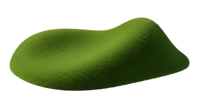 Smooth Green Textured Organic Shape green shape smooth texture