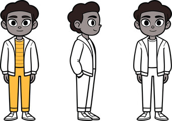 Fun Cartoon Character Vector Set. Colorful Cartoon Collection Illustration. Cute Cartoon Icons and Objects Set. Comic Style Characters and Elements Design. Funny Cartoon Bundle for Kids and Comics