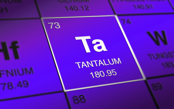 TANTALUM (Ta) periodic table 73 element