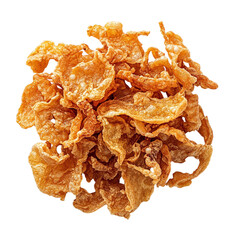 Crispy fried onion rings Isolated transparent on white background