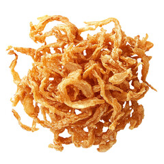 Crispy fried onion rings Isolated transparent on white background