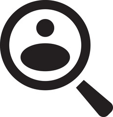 Fototapeta premium check cross icon in black flat style Search check, cross, bug, people, . Magnifier loupe elements. Stock vector. Modern check cross isolated on transparent background.