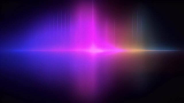 Abstract digital sound wave visualization neon gradient design - Powered by Adobe