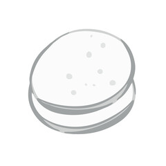 Cotton pads and sponges cosmetology illustration