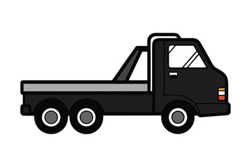 toy truck isolated on white, A vector art of tow truck on white background