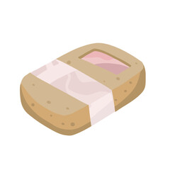 Sponge with soap inside illustration