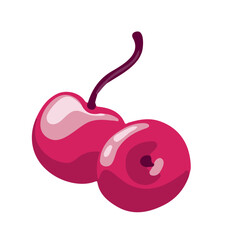 Cherry aroma, flavor, cosmetic component, illustration