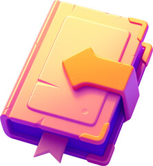 Halloween 3D Illustration Magic Book