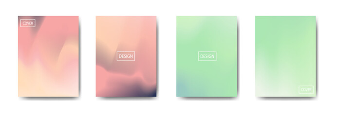 Soft pastel gradient abstract cover design for poster or presentation