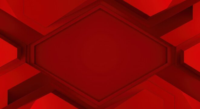 Dynamic vibrant red geometric hexagonal pattern. Modern abstract technological background texture wallpaper design element illustration backdrop. A bold style ,pattern ,cellular ,graphic