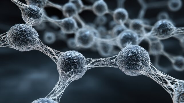 microscopic view of organic network connections - Powered by Adobe