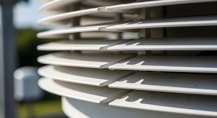 Weather Station Louvers Detail - Environmental Monitoring