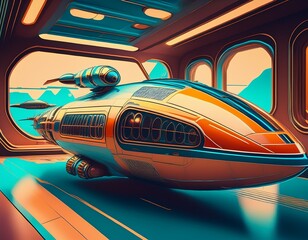 retro futuristic spaceship design a vision of tomorrow s travel