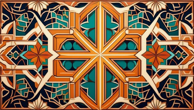 islamic geometric seamless pattern tilework