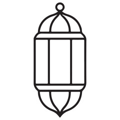 Islamic lamp symbol for Ramadan and Eid celebration vector art
