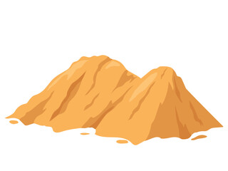 Sand dunes, Sand piles, decorative elements, manufacturing materials