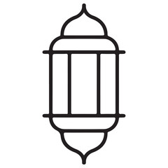 Islamic lamp symbol for Ramadan and Eid celebration vector art
