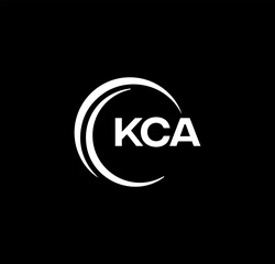 KCA set ,KCA logo. K C A design. White KCA letter. KCA, K C A letter logo design. Initial letter KCA letter logo set, linked circle uppercase monogram logo. K C A letter logo vector design.