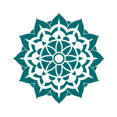 Ethnic Indian Traditional Mandala Silhouette Vector Art