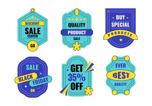 Modern Sales and Discount Badge Design