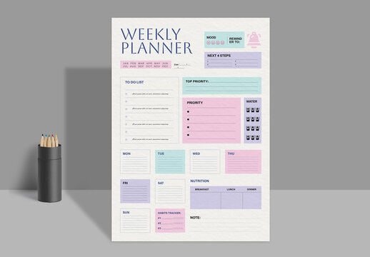 Weekly Planner Layout