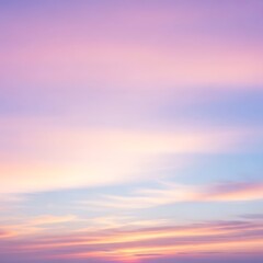Fototapeta premium Vibrant Pastel Sky - A Serene Display of Colors and Clouds.