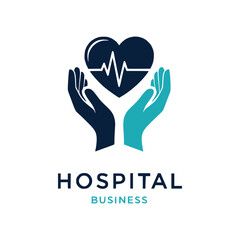Hospital logo design. medical logo vector