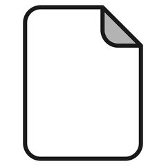 White Paper Icon For Design Elements