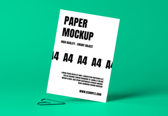 Professional A4 Flyer Mockup Template for Marketing