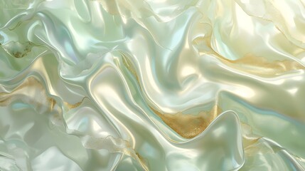 Obraz premium Luxe Abstract Background Collection: Glittering Waves and Silken Folds