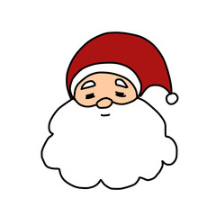 Cute Santa Claus doodle illustration 