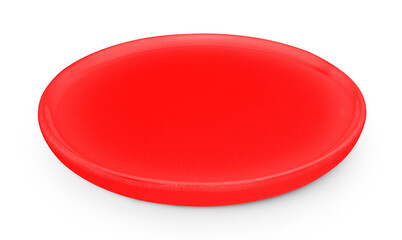 empty plate isolated on white.